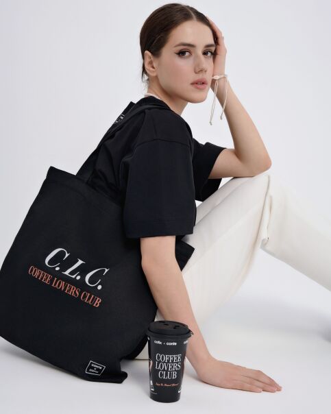 Сумка-шопер с аббревиатурой С.L.C. Сумка-шопер с аббревиатурой С.L.C. - купить в интернет-магазине Conte